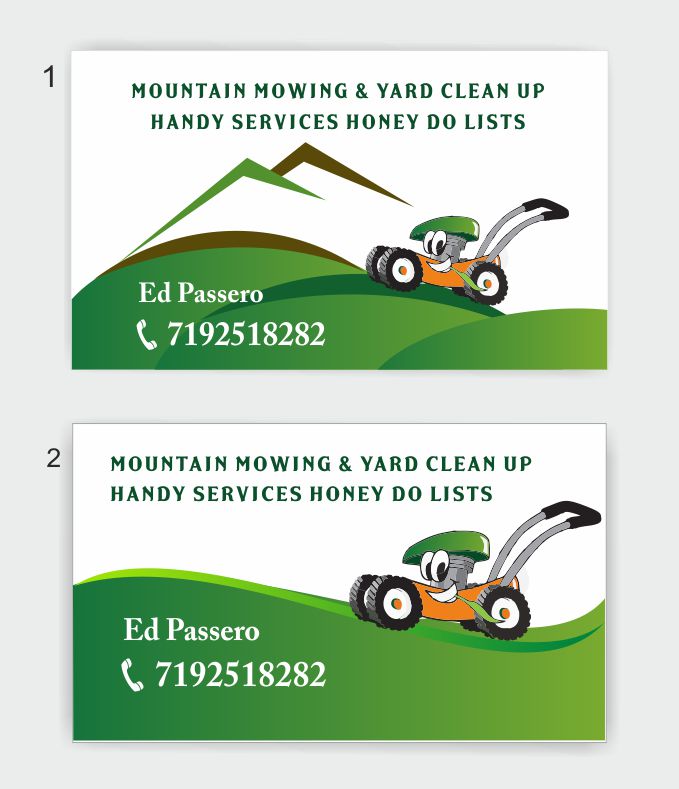 Diseño de Tarjeta de Presentación por IneseRo para mountain mowing | Diseño #3476817