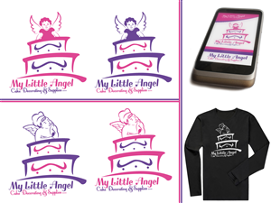 Diseño de Logo por nahj.advs.2014 para My Little Angel - Cake Decorating | Diseño: #3468867