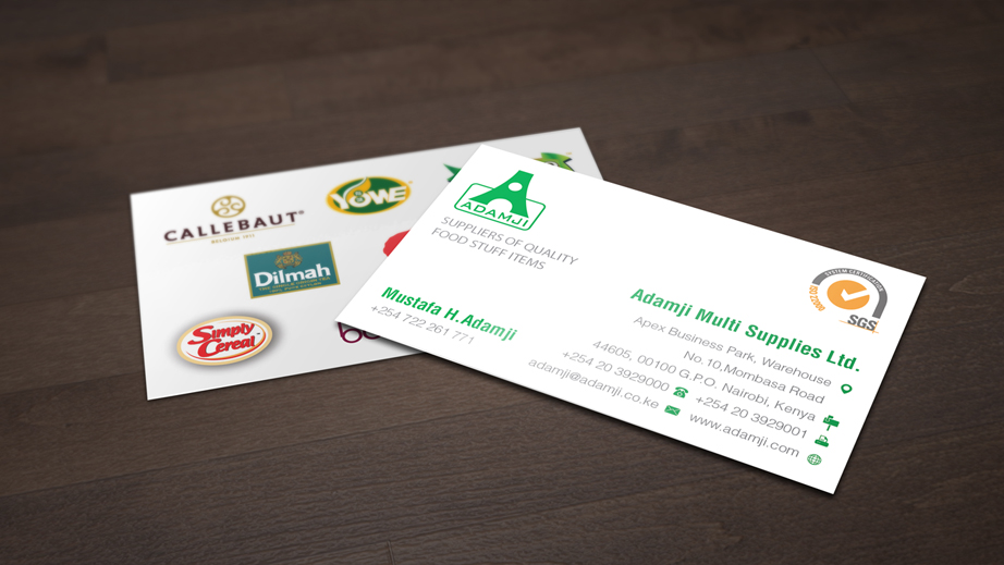 Design de Carte de Visite par juca pour adamji distributors ltd | Design #3509346