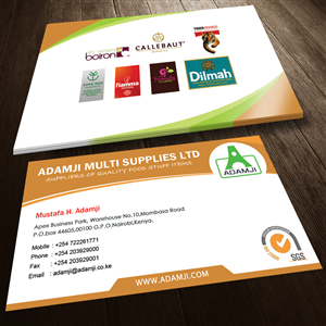 ADAMJI MULTI SUPPLIES LTD | Diseño de Tarjeta de Presentación por Sandaruwan
