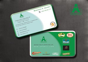 Diseño de Tarjeta de Presentación por Swayam para adamji distributors ltd | Diseño: #3514358