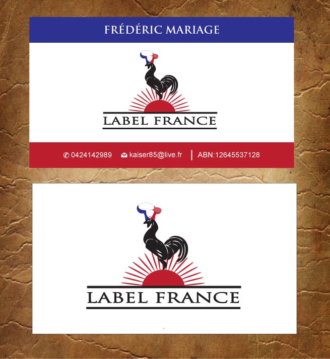 Design de Carte de Visite par Sandy1155 pour label france | Design #3444792