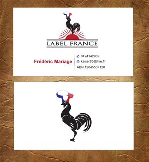 Design de Carte de Visite par Sandy1155 pour label france | Design : #3444802