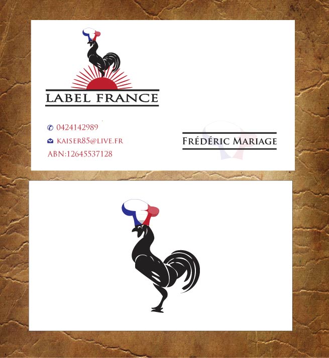 Design de Carte de Visite par Sandy1155 pour label france | Design #3444822