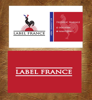 Design de Carte de Visite par Sandy1155 pour label france | Design : #3444854