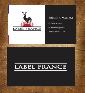 Business Card Design by Sandy1155 for label france | Design: #3444860