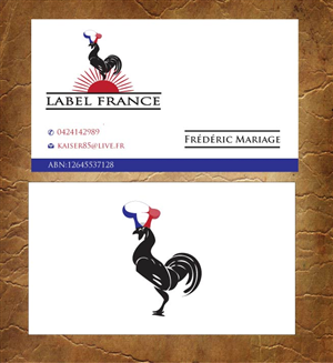 Business Card Design by Sandy1155 for label france | Design: #3444862