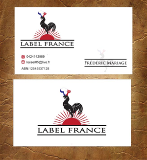Business Card Design by Sandy1155 for label france | Design: #3444877