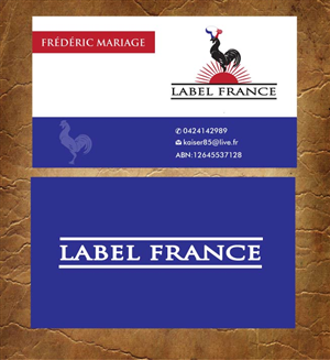 Business Card Design by Sandy1155 for label france | Design: #3444884