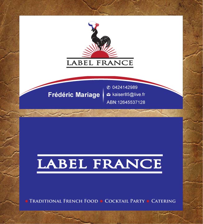 Diseño de Tarjeta de Presentación por Sandy1155 para label france | Diseño #3474964