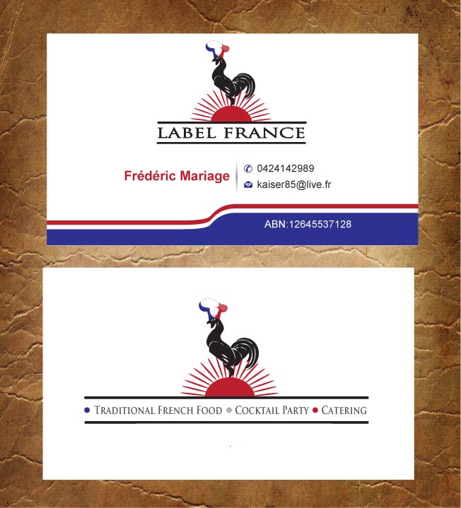 Diseño de Tarjeta de Presentación por Sandy1155 para label france | Diseño #3474979