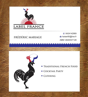 Design de Carte de Visite par Sandy1155 pour label france | Design : #3475012