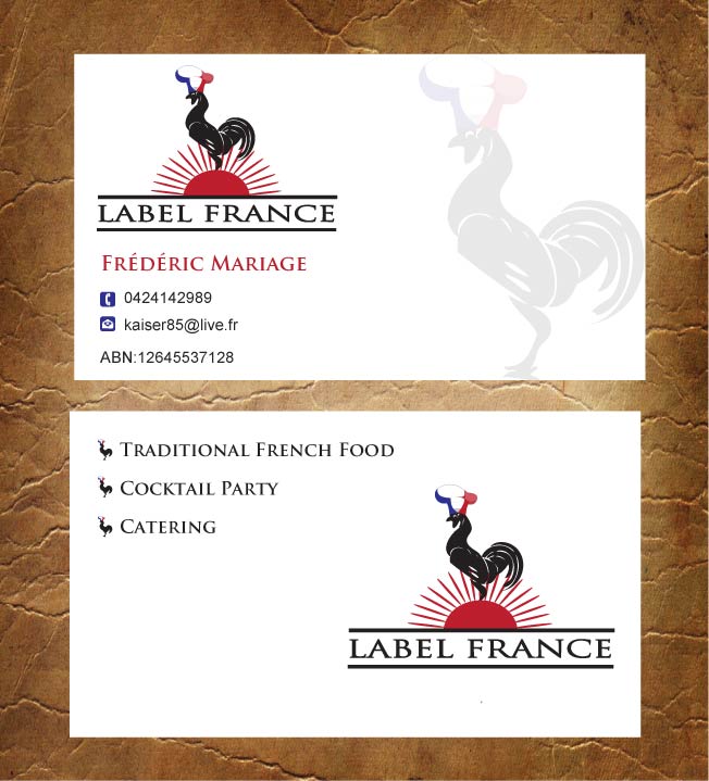 Design de Carte de Visite par Sandy1155 pour label france | Design #3475015
