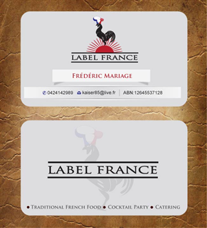 Design de Carte de Visite par Sandy1155 pour label france | Design : #3475019
