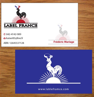 Design de Carte de Visite par Joy16589 pour label france | Design : #3445004