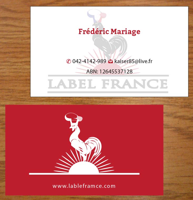 Business Card Design by Joy16589 for label france | Design #3445011