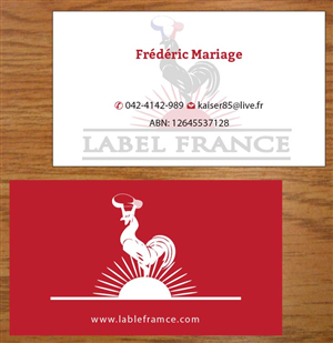 Design de Carte de Visite par Joy16589 pour label france | Design : #3445011