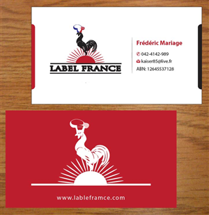 Design de Carte de Visite par Joy16589 pour label france | Design : #3445035