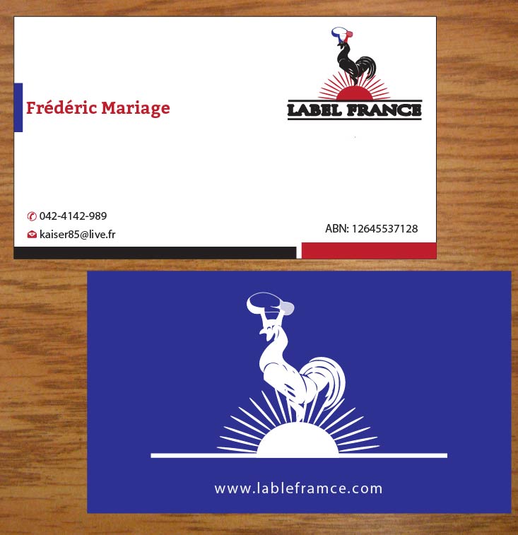Design de Carte de Visite par Joy16589 pour label france | Design #3445038