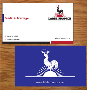 Design de Carte de Visite par Joy16589 pour label france | Design : #3445038