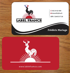 Design de Carte de Visite par Joy16589 pour label france | Design : #3445056
