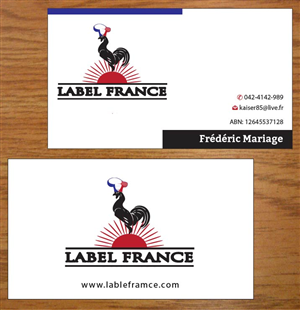 Design de Carte de Visite par Joy16589 pour label france | Design : #3445072