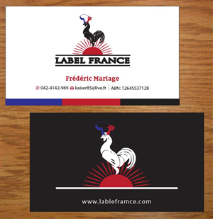 Design de Carte de Visite par Joy16589 pour label france | Design : #3445087