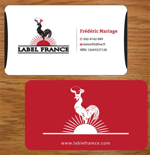 Design de Carte de Visite par Joy16589 pour label france | Design : #3445102