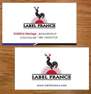 Design de Carte de Visite par Joy16589 pour label france | Design : #3445128
