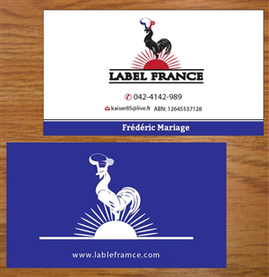 Design de Carte de Visite par Joy16589 pour label france | Design : #3445161
