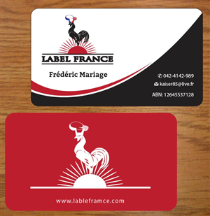 Design de Carte de Visite par Joy16589 pour label france | Design : #3445170