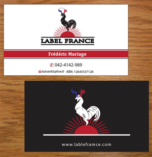 Design de Carte de Visite par Joy16589 pour label france | Design : #3445180