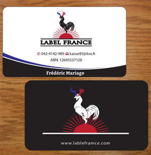 Design de Carte de Visite par Joy16589 pour label france | Design : #3445195