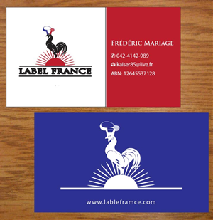 Design de Carte de Visite par Joy16589 pour label france | Design : #3445205
