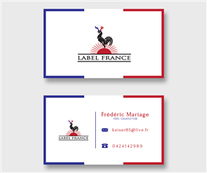Design de Carte de Visite par GRAFFYC pour label france | Design : #3445023