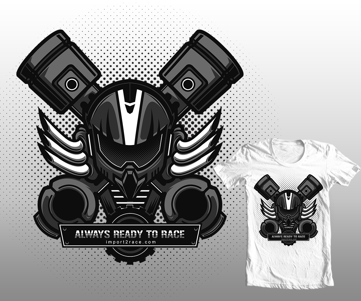 T-shirt Design by due for Import2race.com | Design #3557278