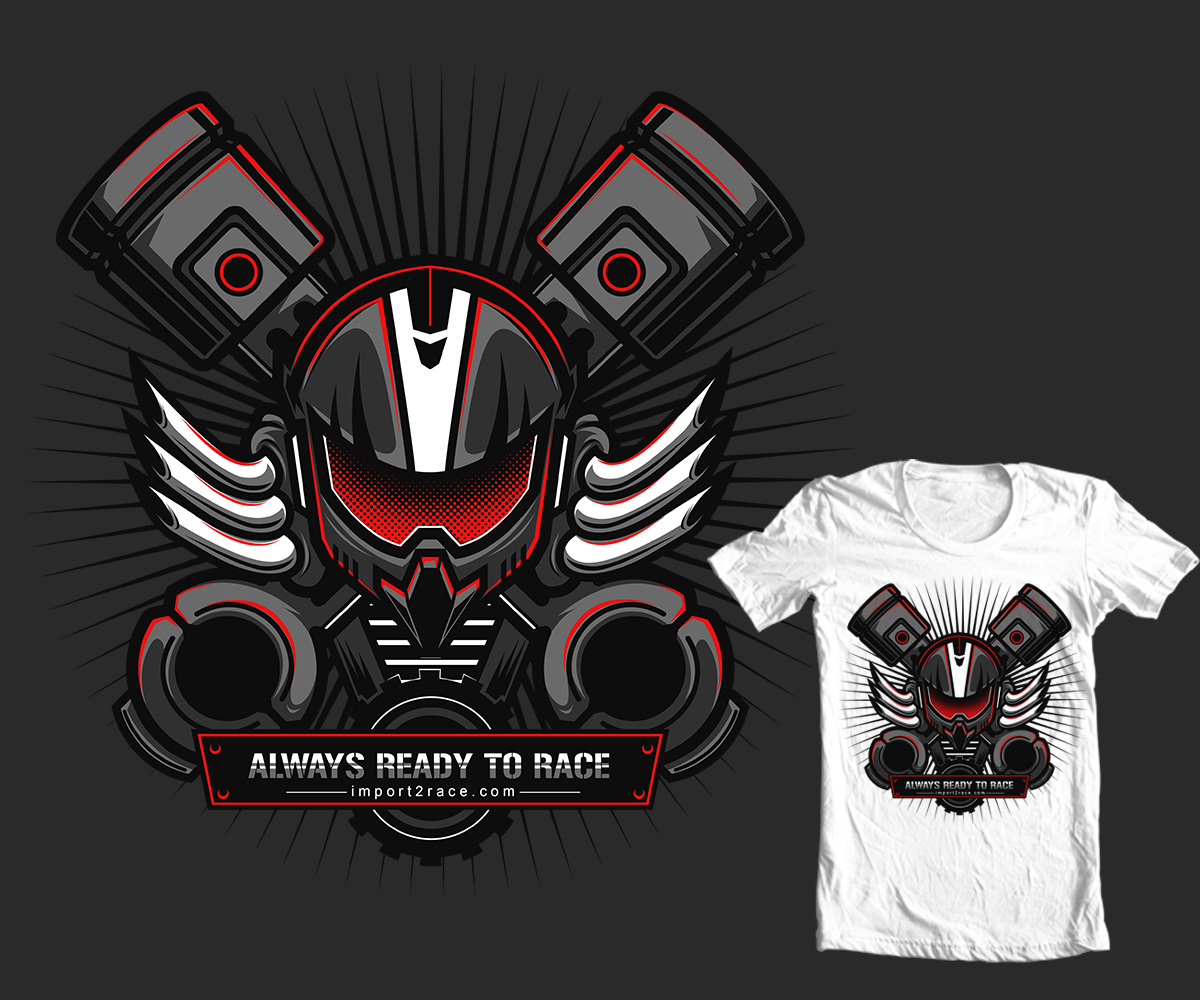 T-shirt Design by due for Import2race.com | Design #3559024