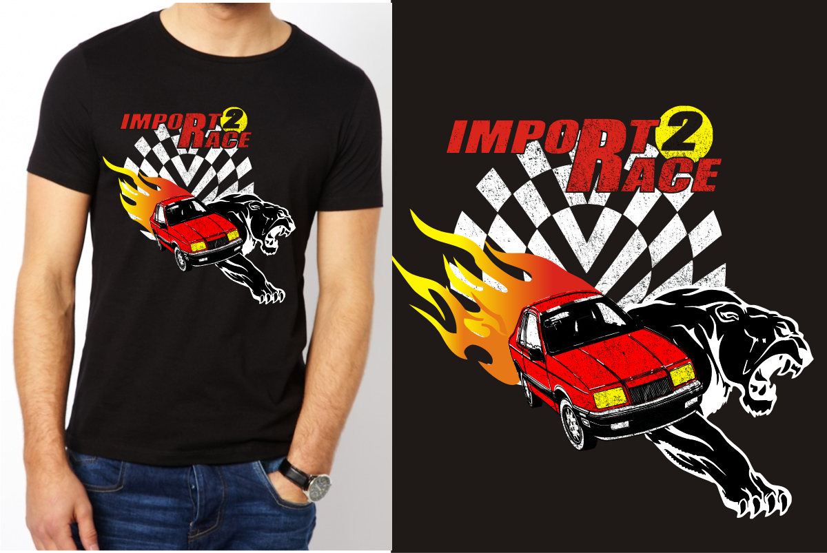 T-shirt Design by MG for Import2race.com | Design #3518968