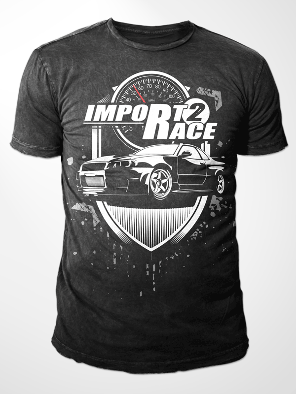 T-shirt Design by Black Planet for Import2race.com | Design: #3455721