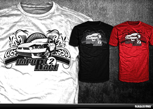 T-shirt Design by gekgrfx for Import2race.com | Design: #3526589