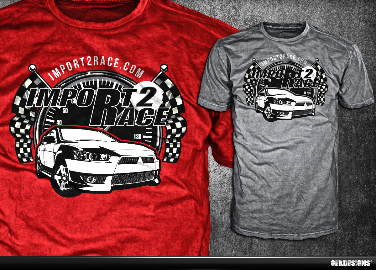 Diseño de Camiseta por gekgrfx para Import2race.com | Diseño #3533142