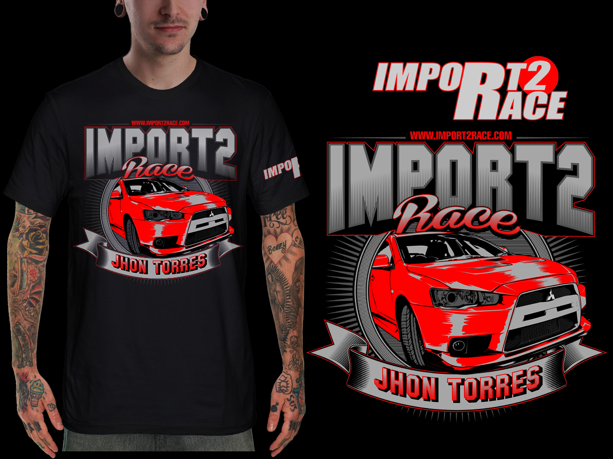 T-shirt Design by a.o.d for Import2race.com | Design #3541294