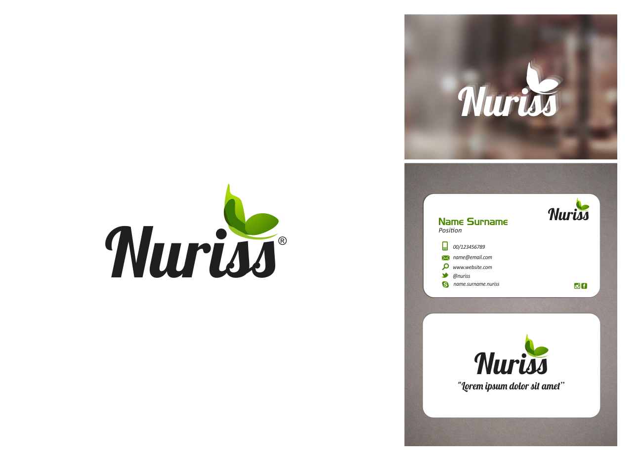 Logo Design by Monimonzy for Nuriss Skincare and Wellness | Design #3511505