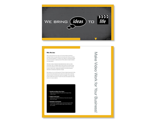 Video Production Company Brochure | Brochure Design by JayTee