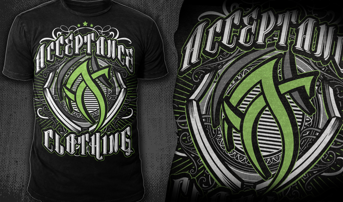 T-shirt Design by Mayonpx for Acceptance Clothing | Design #3497815