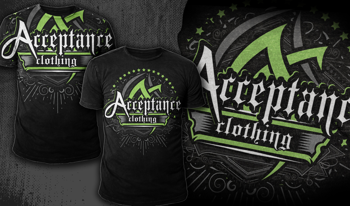 T-Shirt-Design von Mayonpx für Acceptance Clothing | Design #3498109