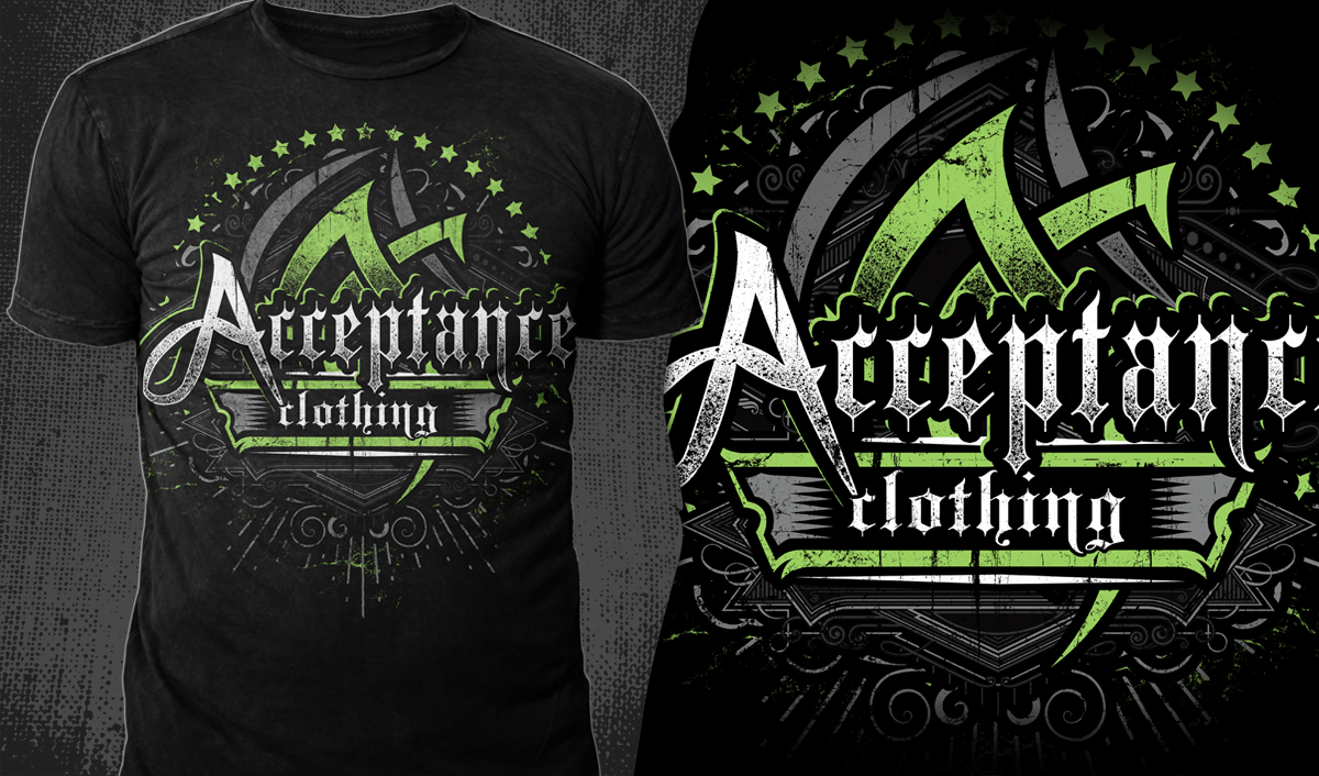 T-shirt Design by Mayonpx for Acceptance Clothing | Design #3519505