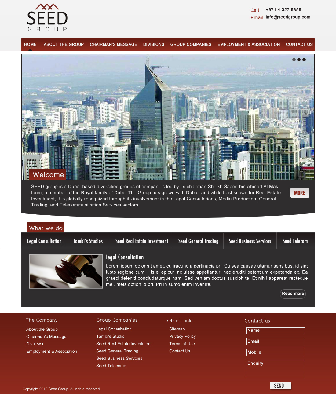 Web Design par Hetal  pour Seed Group | Design #876333