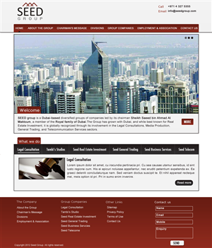 Web-Design von Hetal  für Seed Group | Design #876340