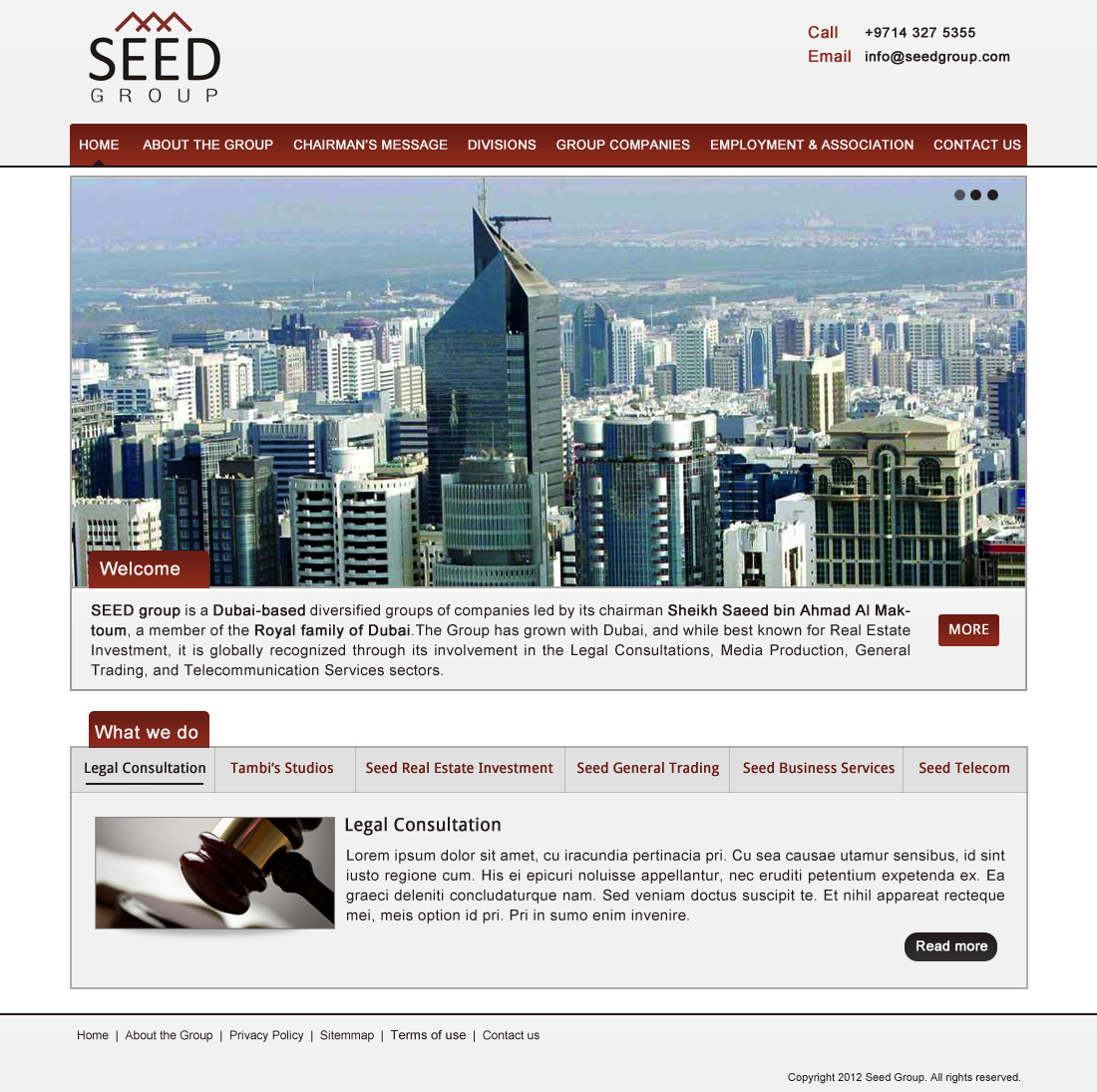 Web Design par Hetal  pour Seed Group | Design #880876